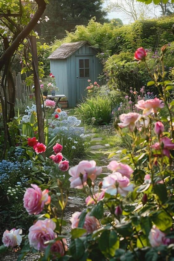 Romantic Secret Garden Path