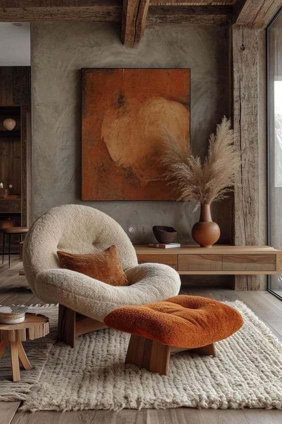 Rustic Earth-Toned Modern Fall Reading Retreat