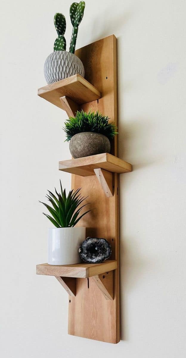 Simple Vertical Plant Shelf