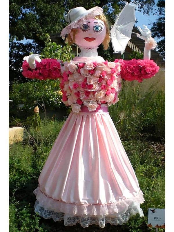 Elegant Floral Scarecrow Lady