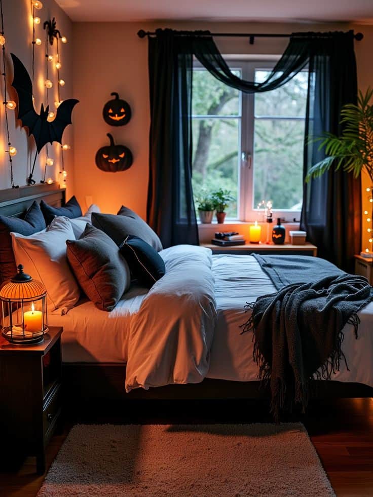 Enchanting Midnight Halloween Bedroom