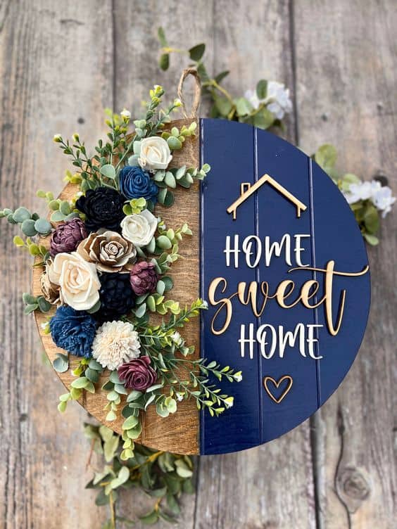 Floral Fall Door Hanger