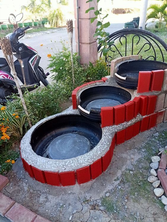 Tiered Tire Fountain Dream