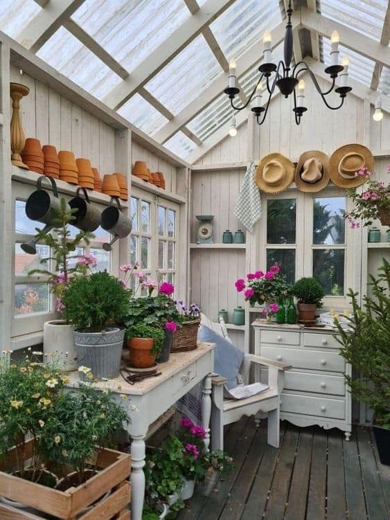 Cozy Cottage Garden Potting Shed