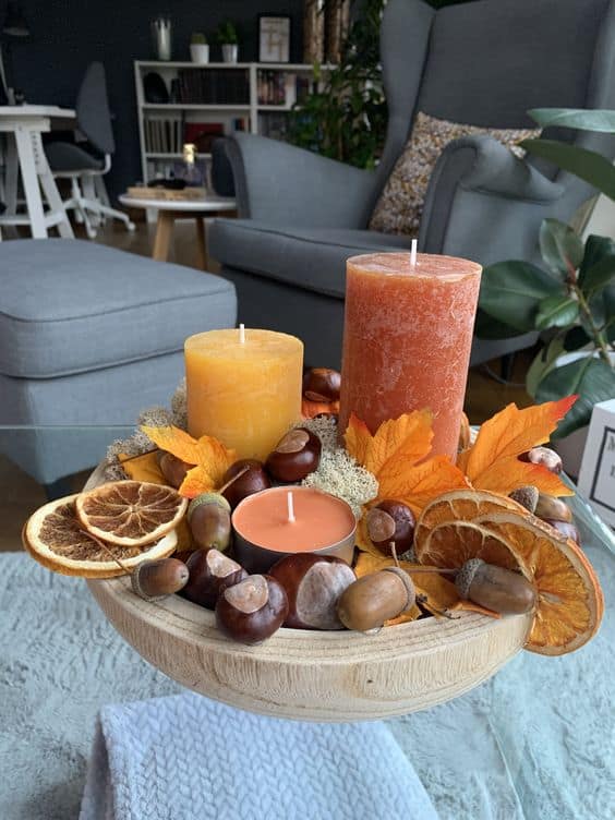 Rustic Autumn Glow Tray