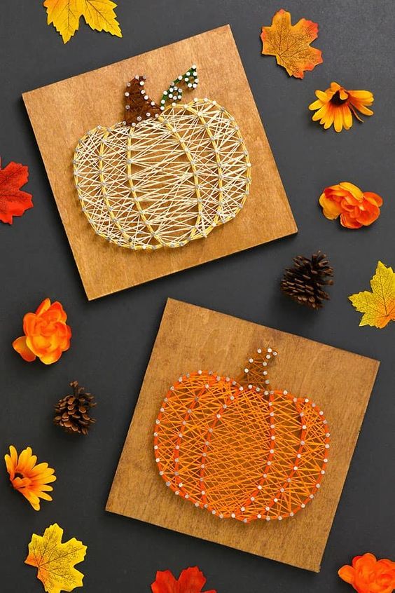 Creative Pumpkin String Art