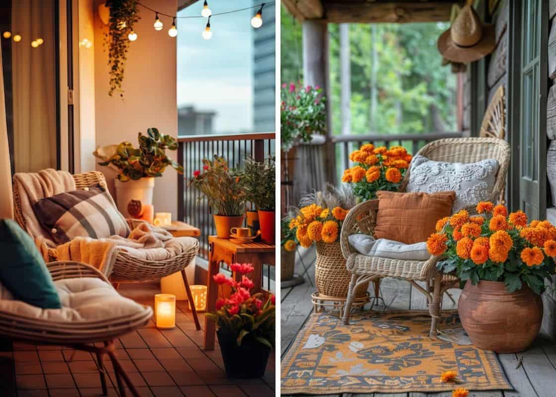 20 Gorgeous Fall Balcony Decor Ideas You Can Copy