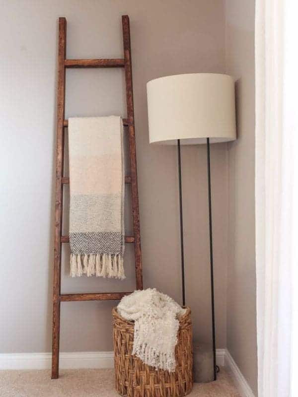 Create a Stylish DIY Blanket Ladder for Only $10