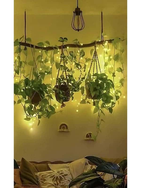 Cascading Plant Chandelier