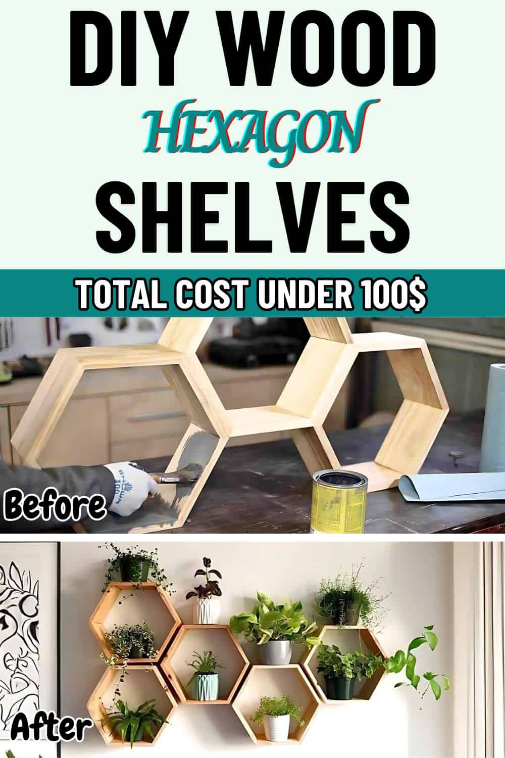 Craft Stunning DIY Wood Hexagon Shelves in 5 Steps