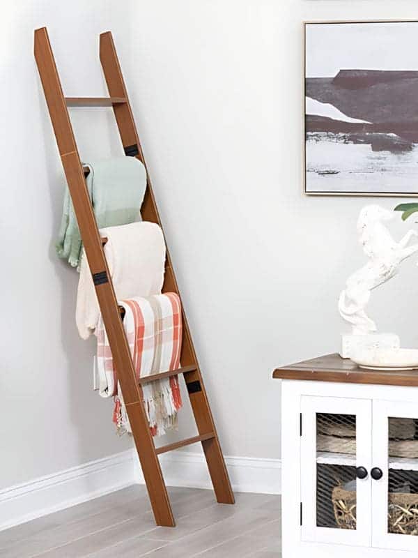 Create a Stylish DIY Blanket Ladder for Only $10