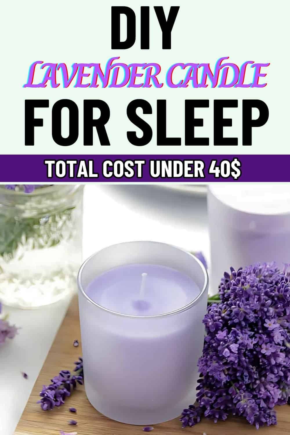 DIY Lavender Candle