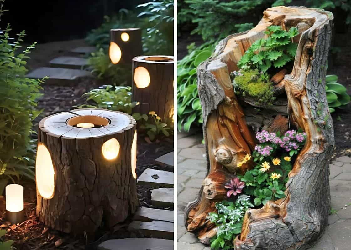 20 Creative DIY Upcycled Tree Trunk Ideas You’ll Want to Try