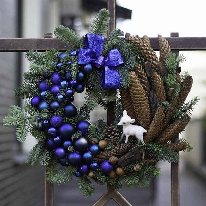 Frosty Woodland Christmas Wreath