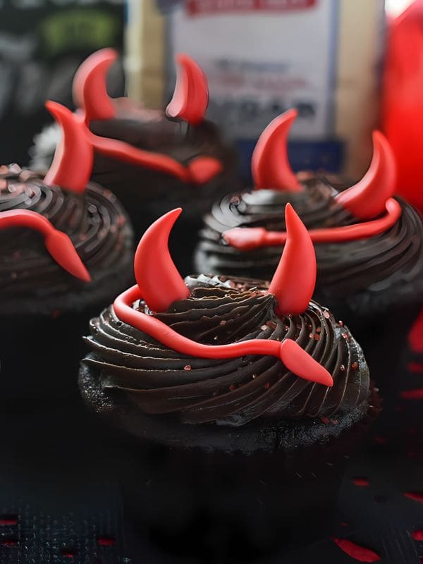 Devilishly Sinful Chocolate Halloween Cupcakes