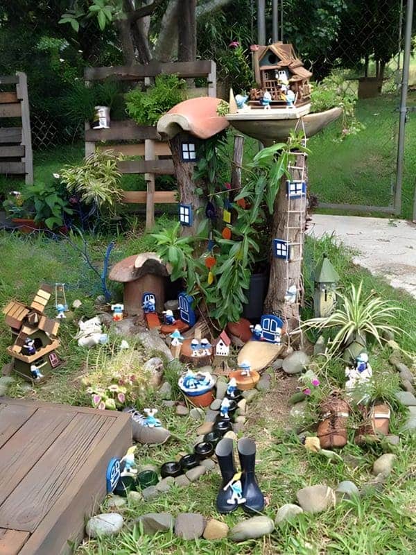 Gnome Village with Towering Tree Houses