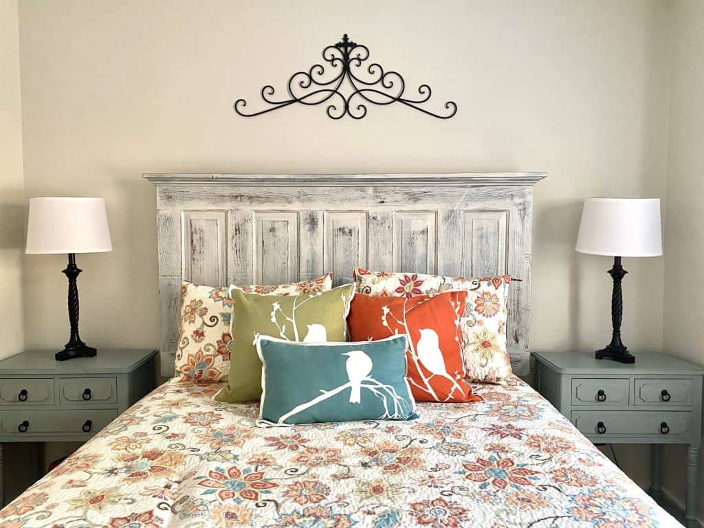 Repurposed Door Headboard