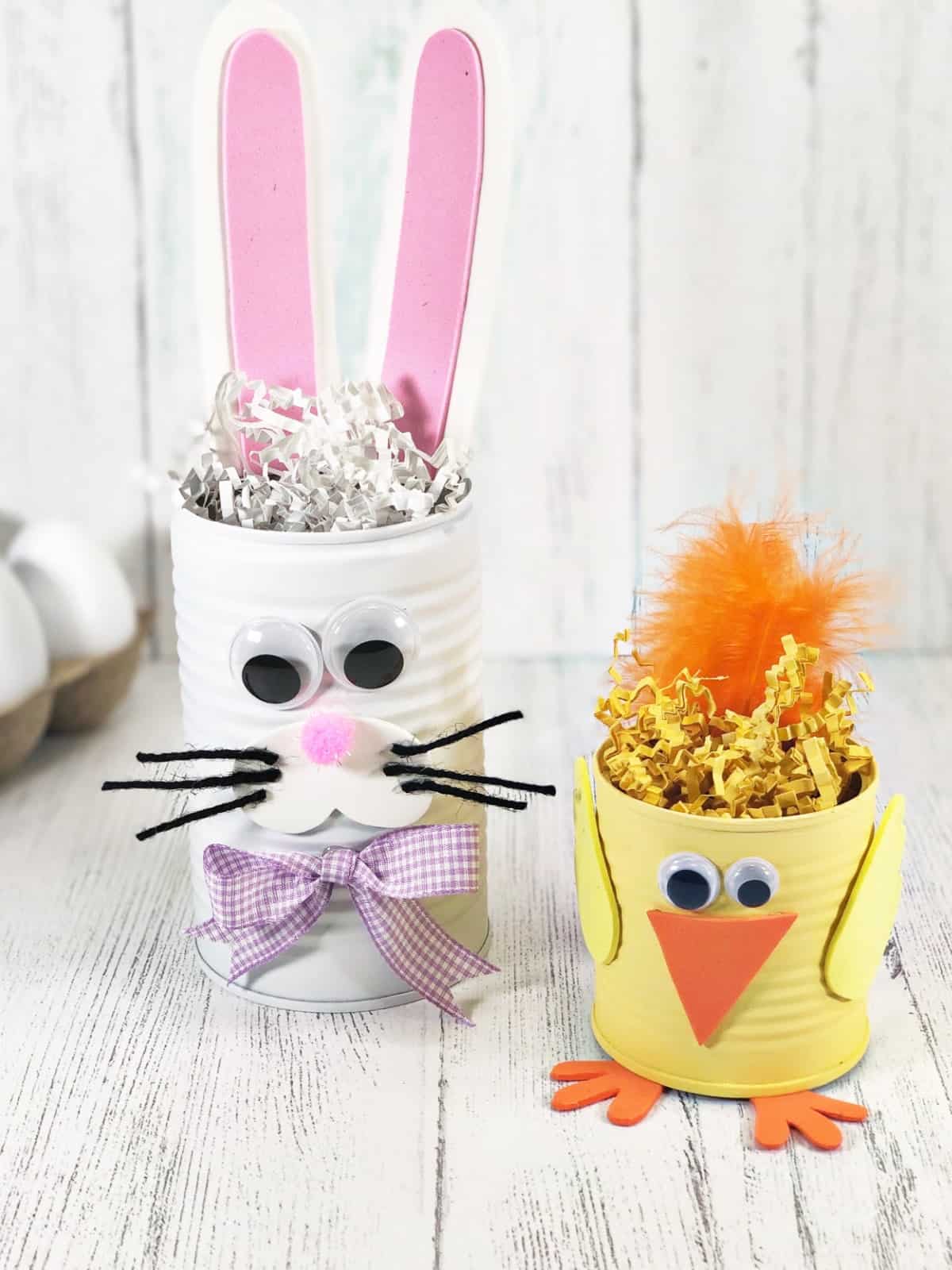 Adorable Easter Tin Can Crafts