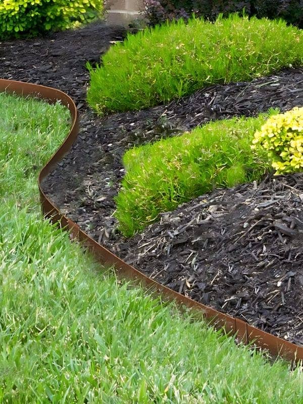 Sleek Metal Landscape Border