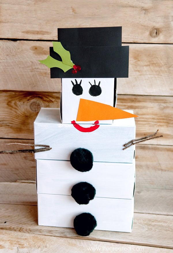 Snowman Tissue Box