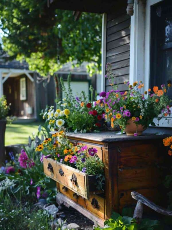 Vintage Dresser Planter Delight