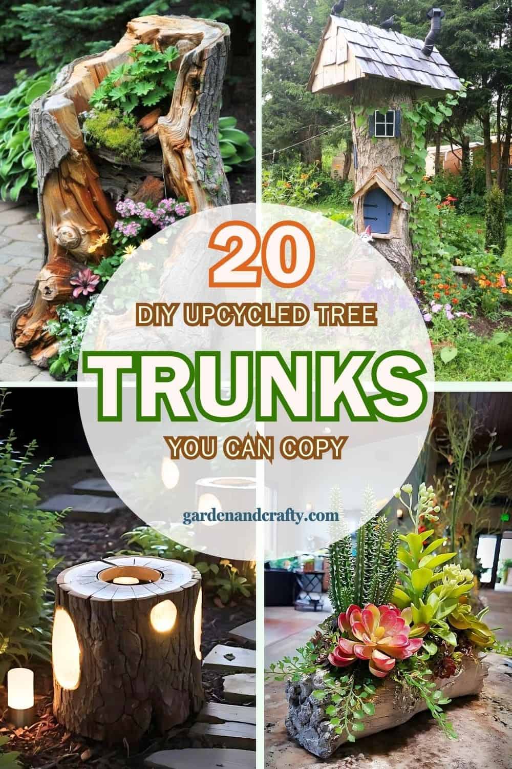 Top 20 DIY Upcycled Tree Trunks You Can Copy