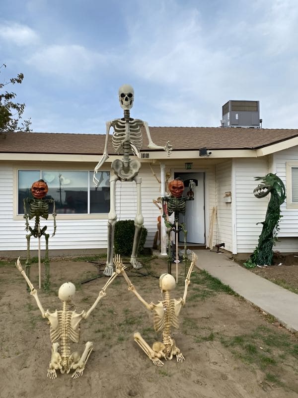 Towering Skeleton Scene