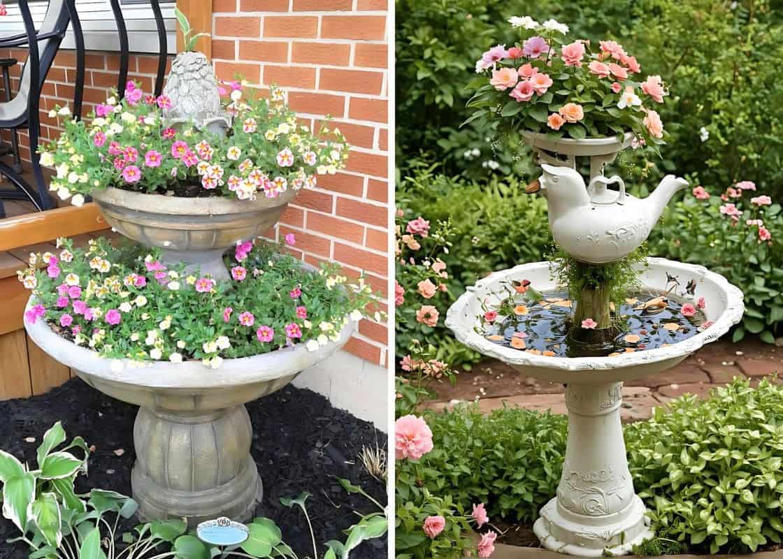 15 Creative Upcycled Birdbath Ideas to Transform Your Garden