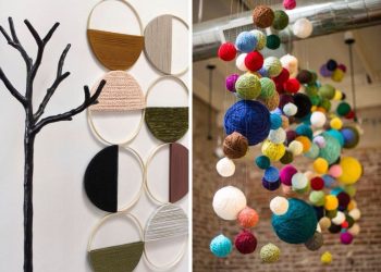 20 Easy and Cheap DIY Yarn Wall Hanging Ideas Yarn Wall Hanging Ideas