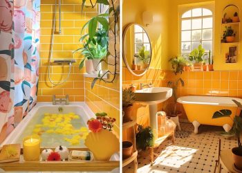 Yellow Bathroom Decor Ideas
