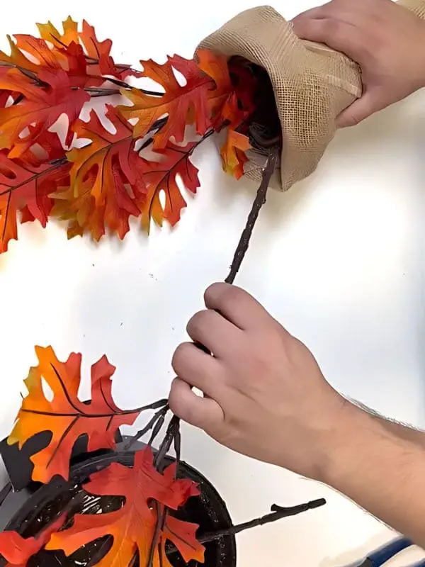 Glue the Stems Inside the Hat