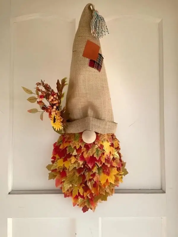 A Step-by-Step Guide on Making DIY Whimsical Fall Gnome Wreath