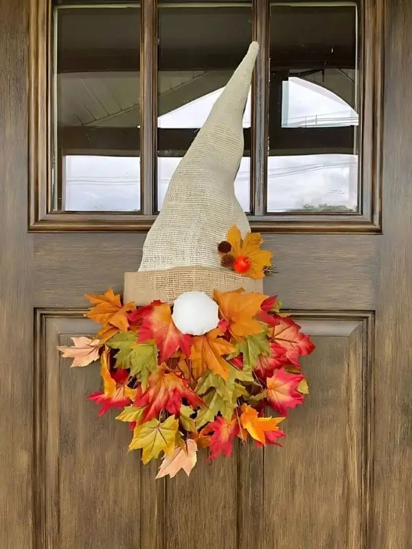 A Step-by-Step Guide on Making DIY Whimsical Fall Gnome Wreath