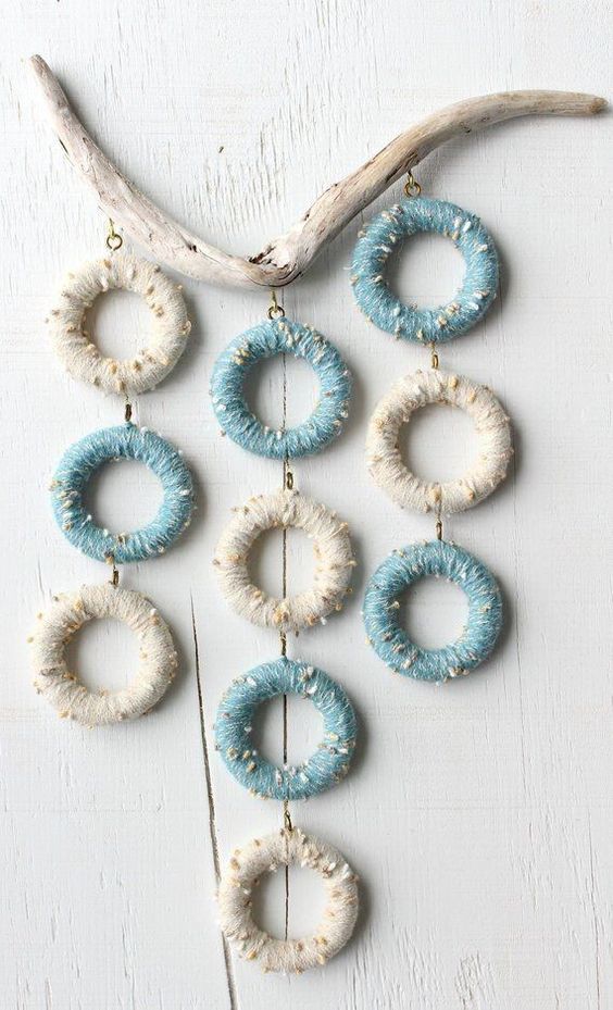 Coastal Circle Yarn Wall Hanging