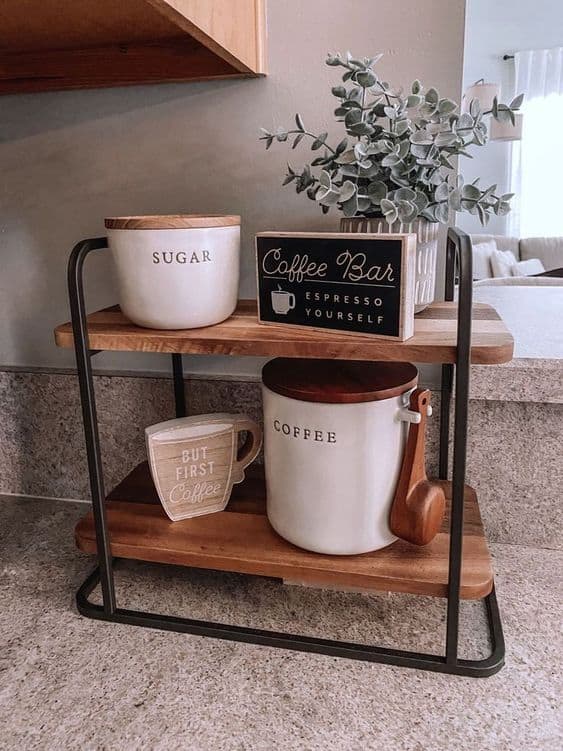 Charming Coffee Station Setup