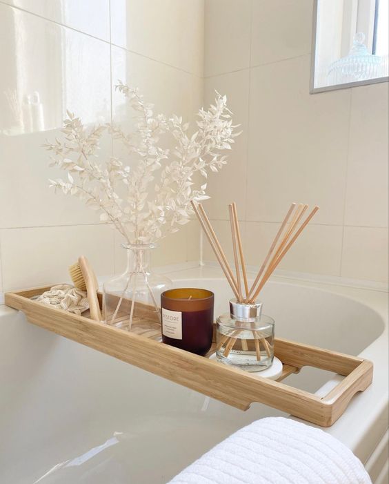 Tranquil Bath Tray Display