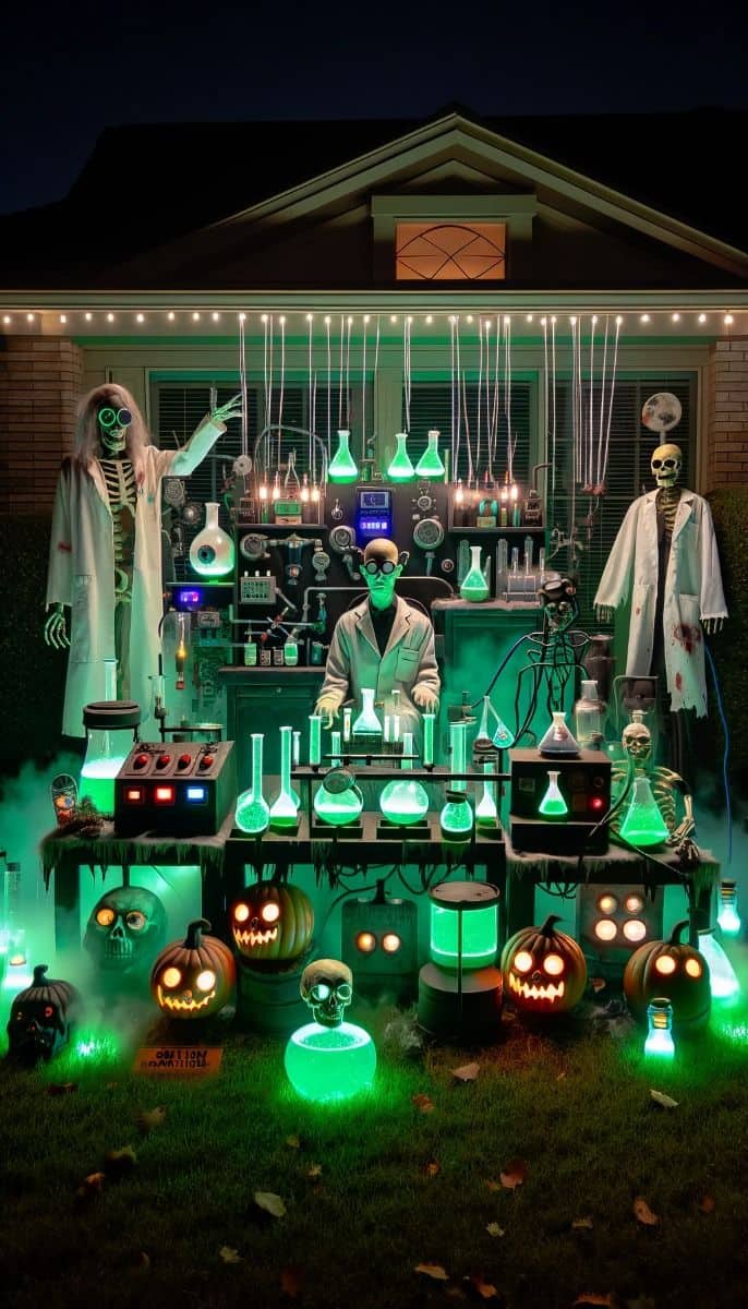 Spine-Chilling Mad Scientist Halloween Laboratory