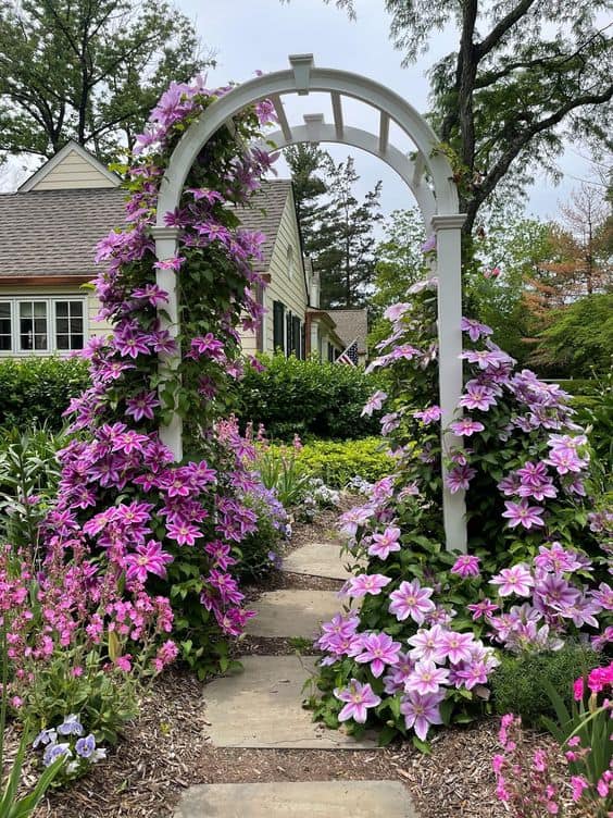 Floral Archway of Clematis