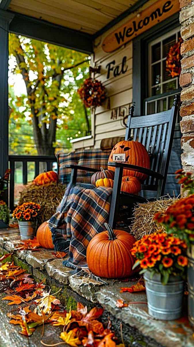 Inviting Pumpkin Porch Charm