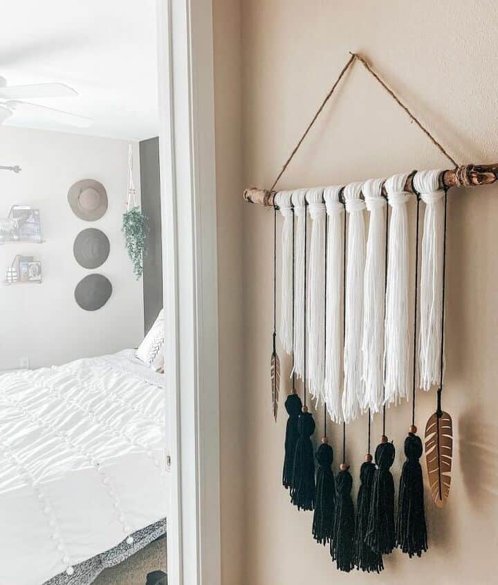 Monochrome Tassel Wall Hanging