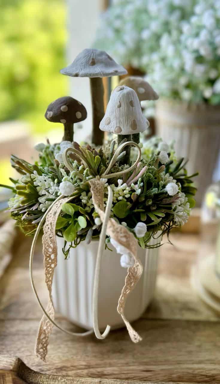 Whimsical Forest Mushroom Teacup