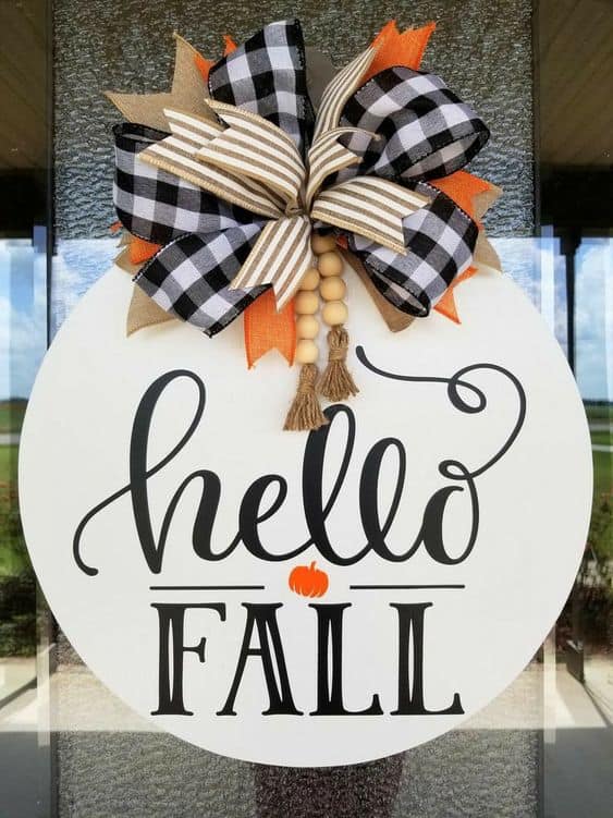 Charming Fall Door Hanger