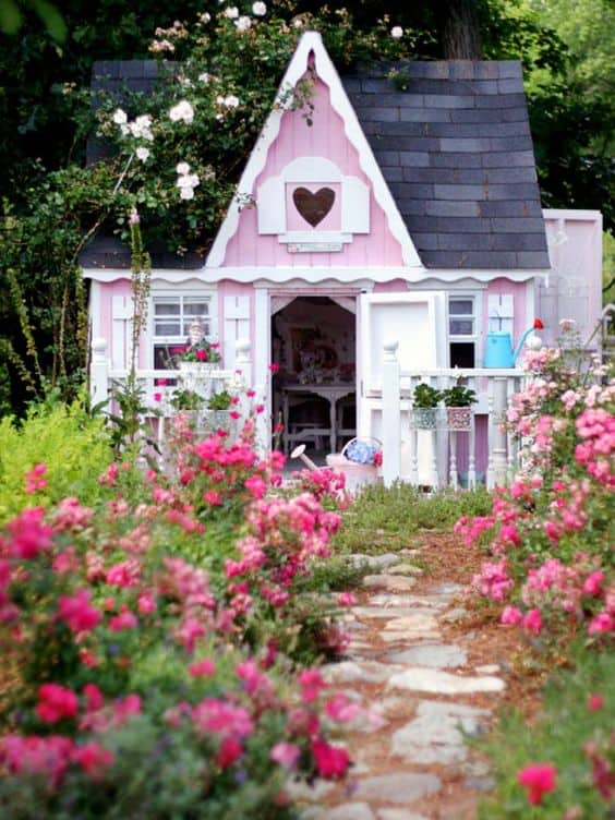 Charming Victorian Garden Shed Retreat