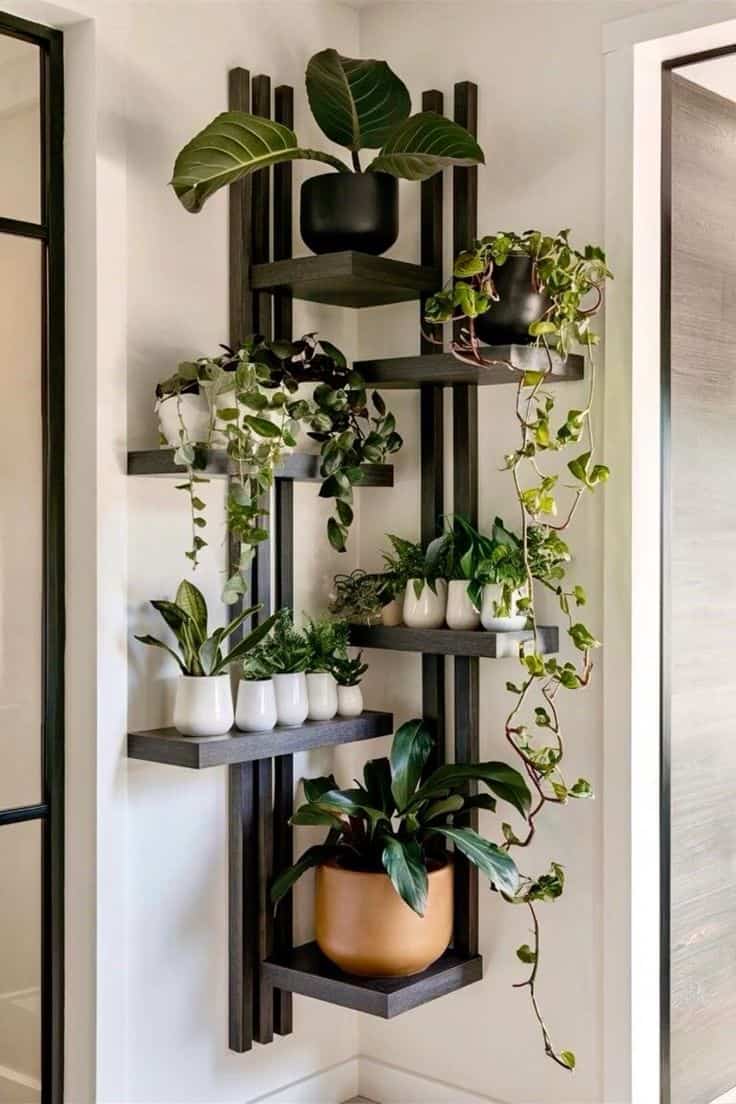 Elegant Geometric Plant Shelf