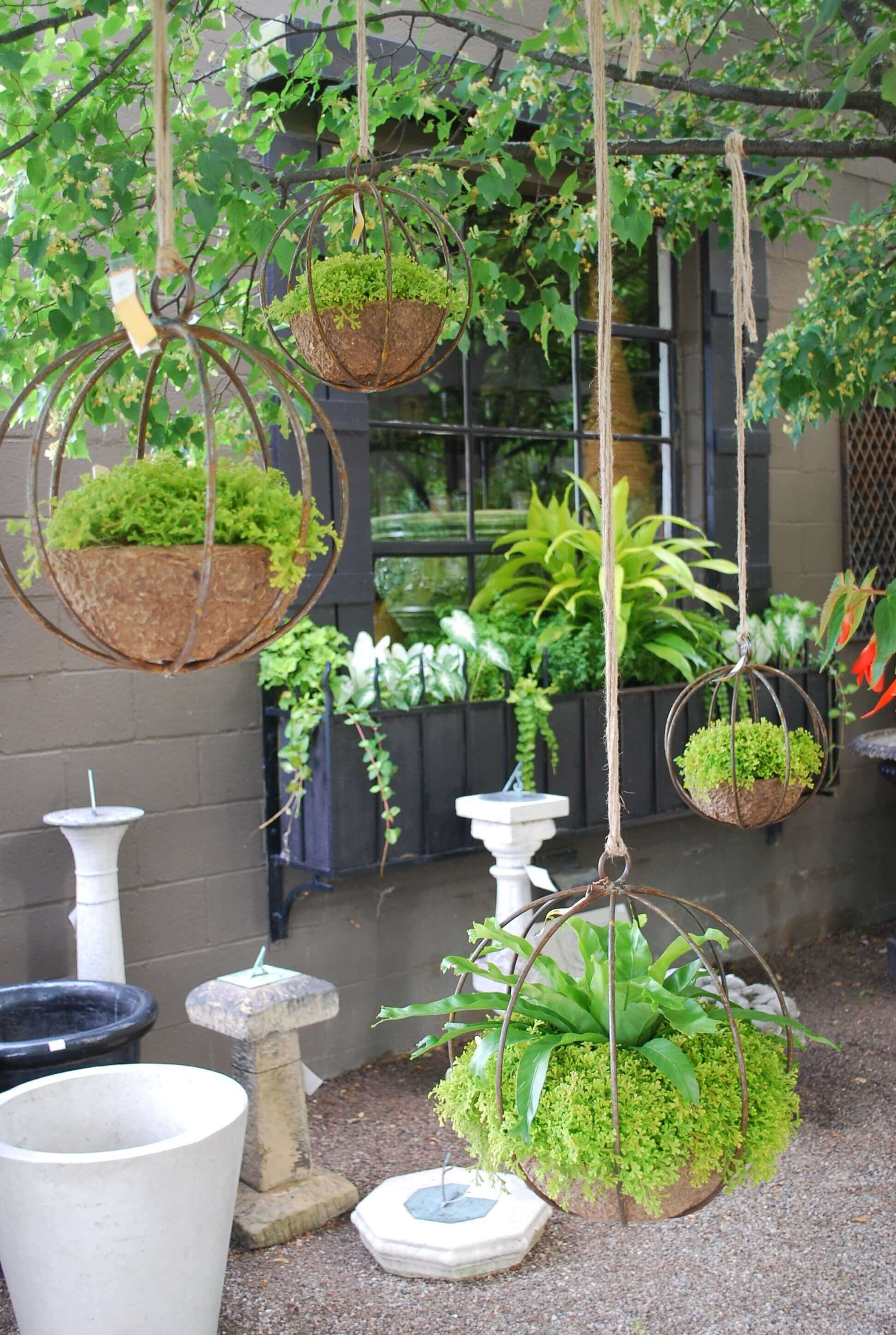 Charming Hanging Basket Globes