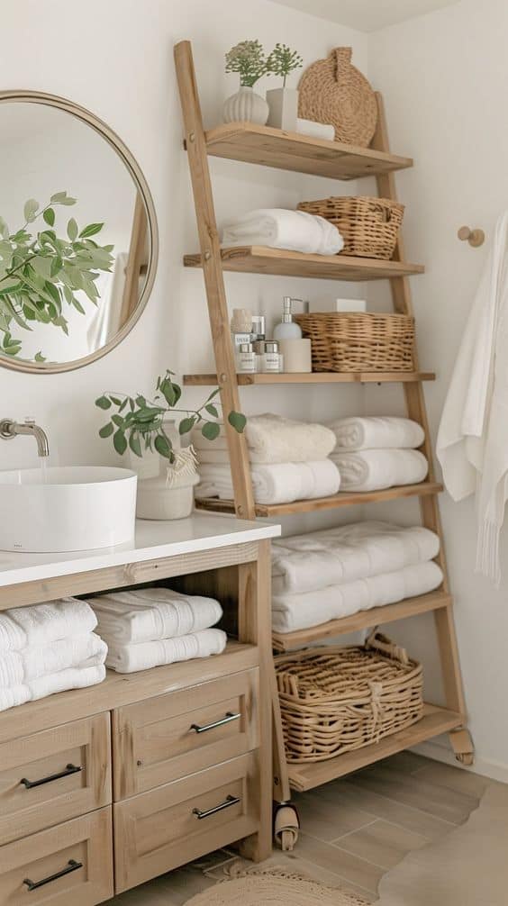 Charming Rustic Farmhouse Bathroom