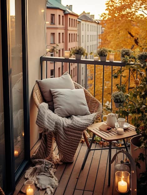 Cozy Fall Balcony Retreat