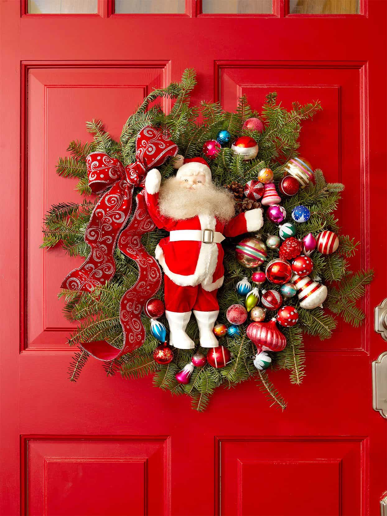 Festive Santa Joy Wreath