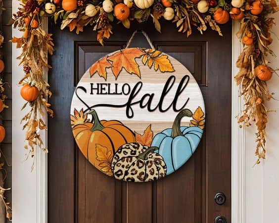 Vibrant Pumpkin Fall Greeting