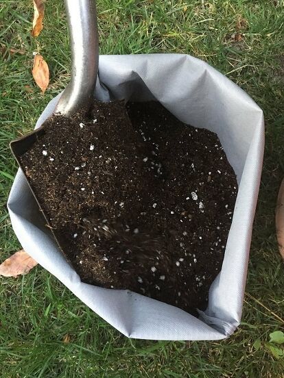 Preparing the Soil Bags